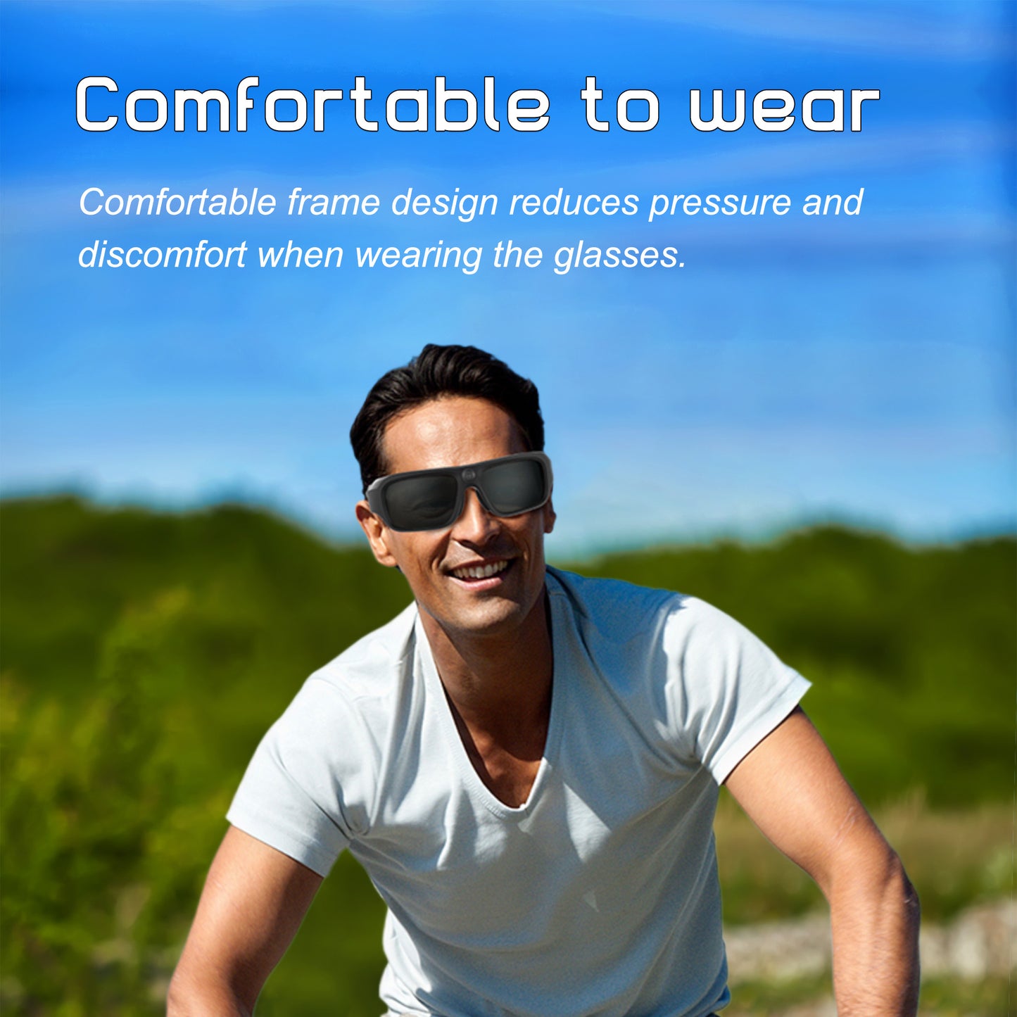 4K Sunglasses Camera HD Video Recording Glasses Sport Camera Shooting Glasses for Cycling, Camping, Driving, Hunting, Skateboarding, Traveling