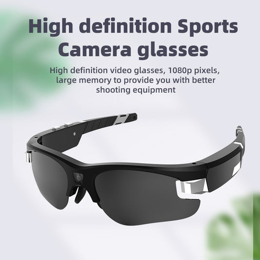 Camera Sunglasses Videoing 1080P Full HD Video Recording Glasses with Polarized UV400 Protection Safety Lenses for Outdoor Sports